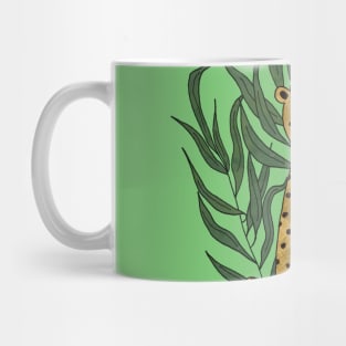 Cheetah with leaves Mug